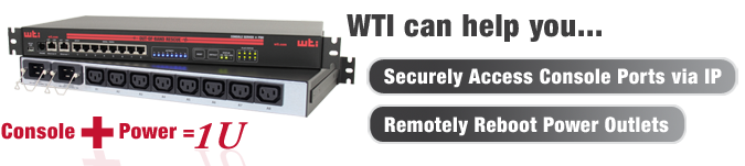 WTI CPM-800-1-ECAM Console Server + Power Switch